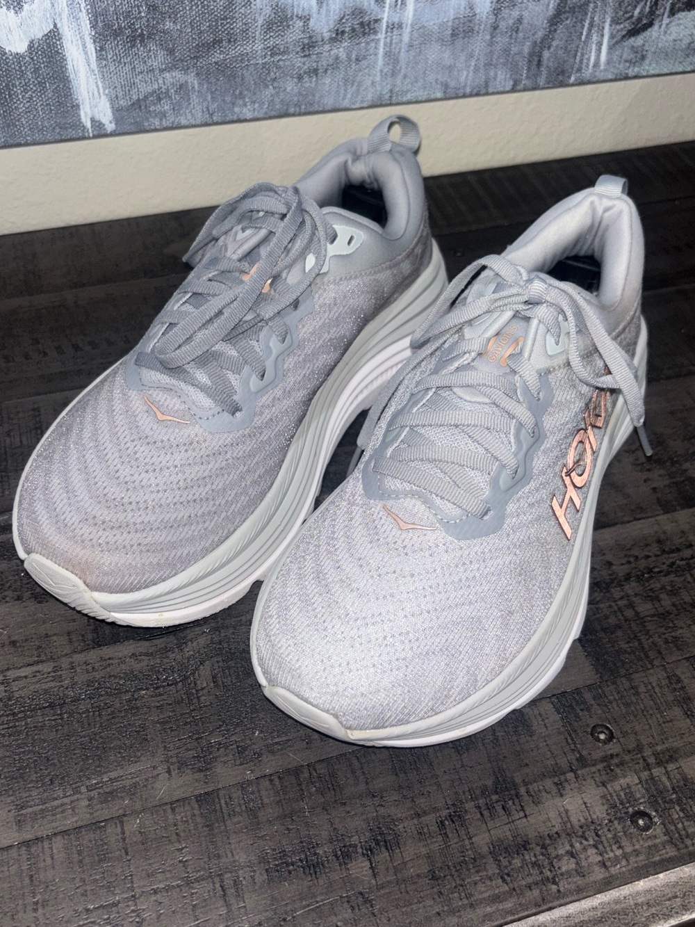 HOKA Women's Gaviota 5 running shoes SZ 8B - Picture 3 of 15